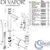 Ideal Standard Tesi Basin Mixer Vessel Pop-Up Waste Tap Spares